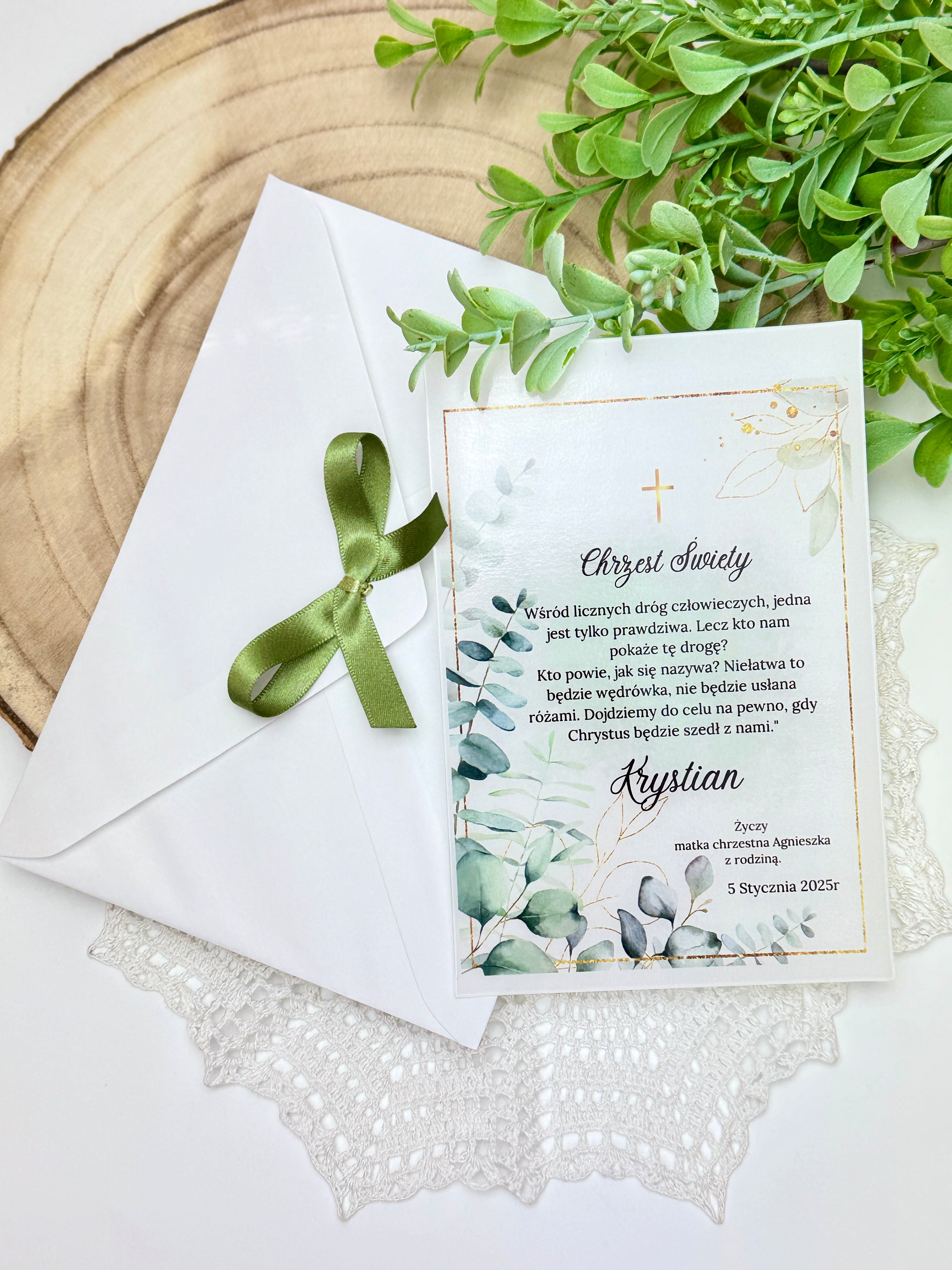 Pamiątka z okazji Chrztu Świętego bądź innej uroczystości