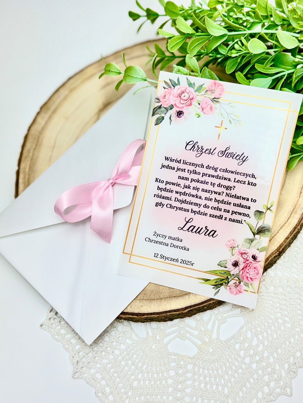 Pamiątka z okazji Chrztu Świętego bądź innej uroczystości