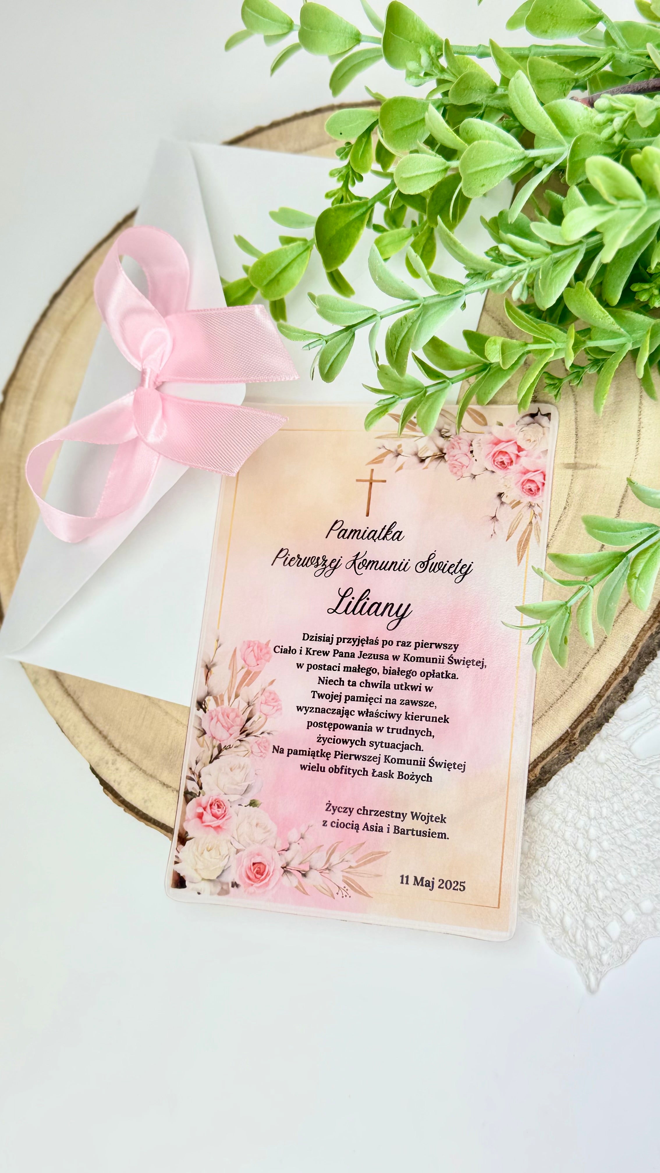 Pamiątka z okazji Pierwszej Komunii Świętej