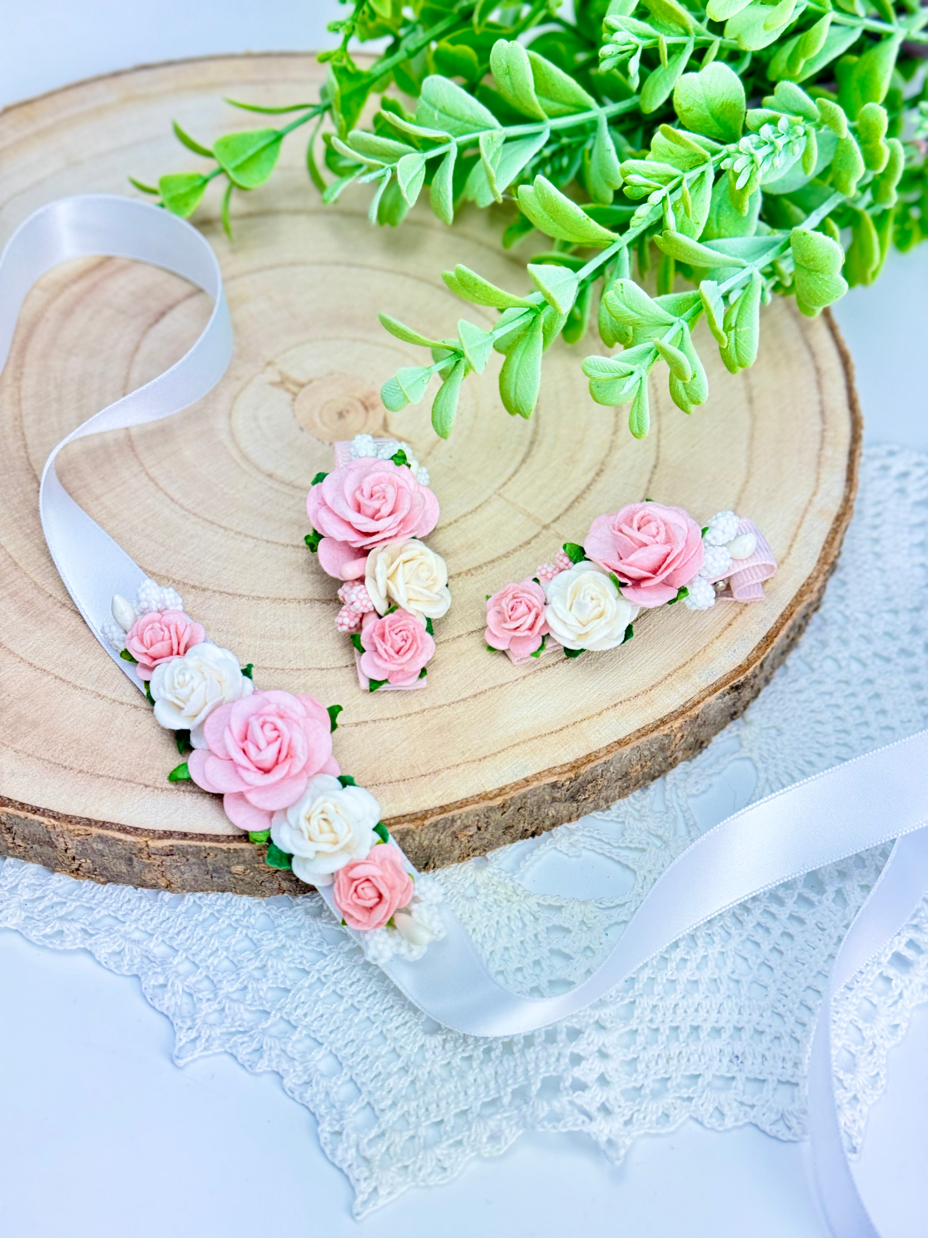 Spineczki wraz z paskiem do sukienki