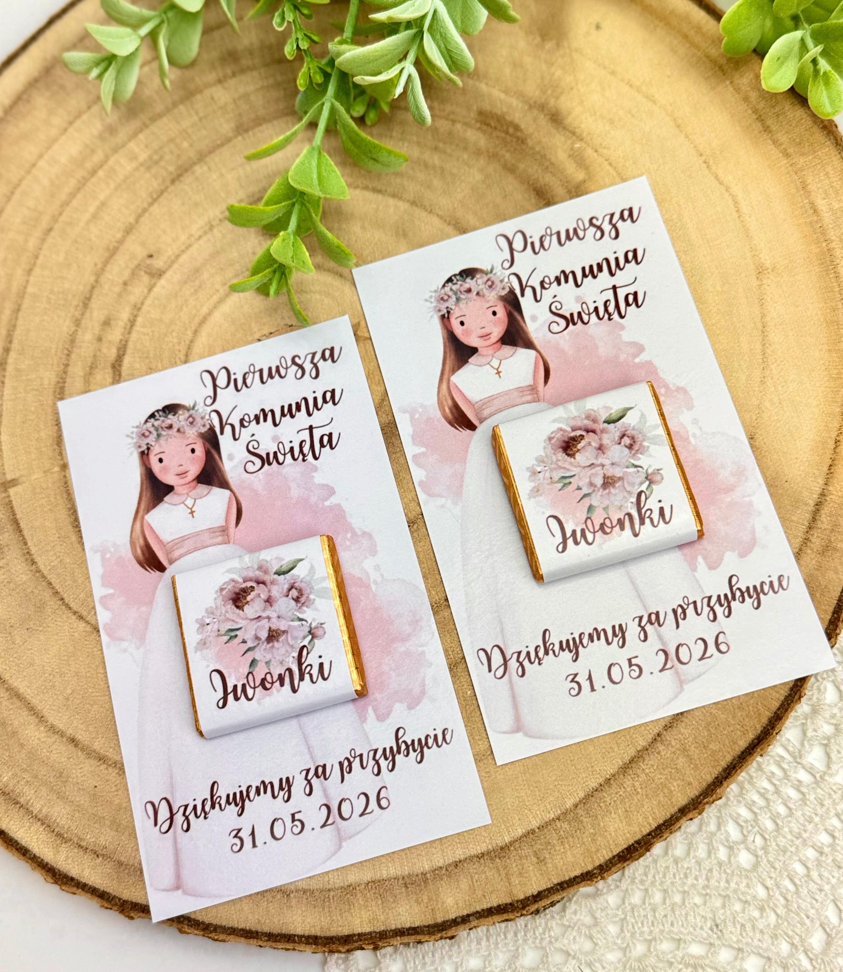 Czekoladki z karteczką- 20 sztuk