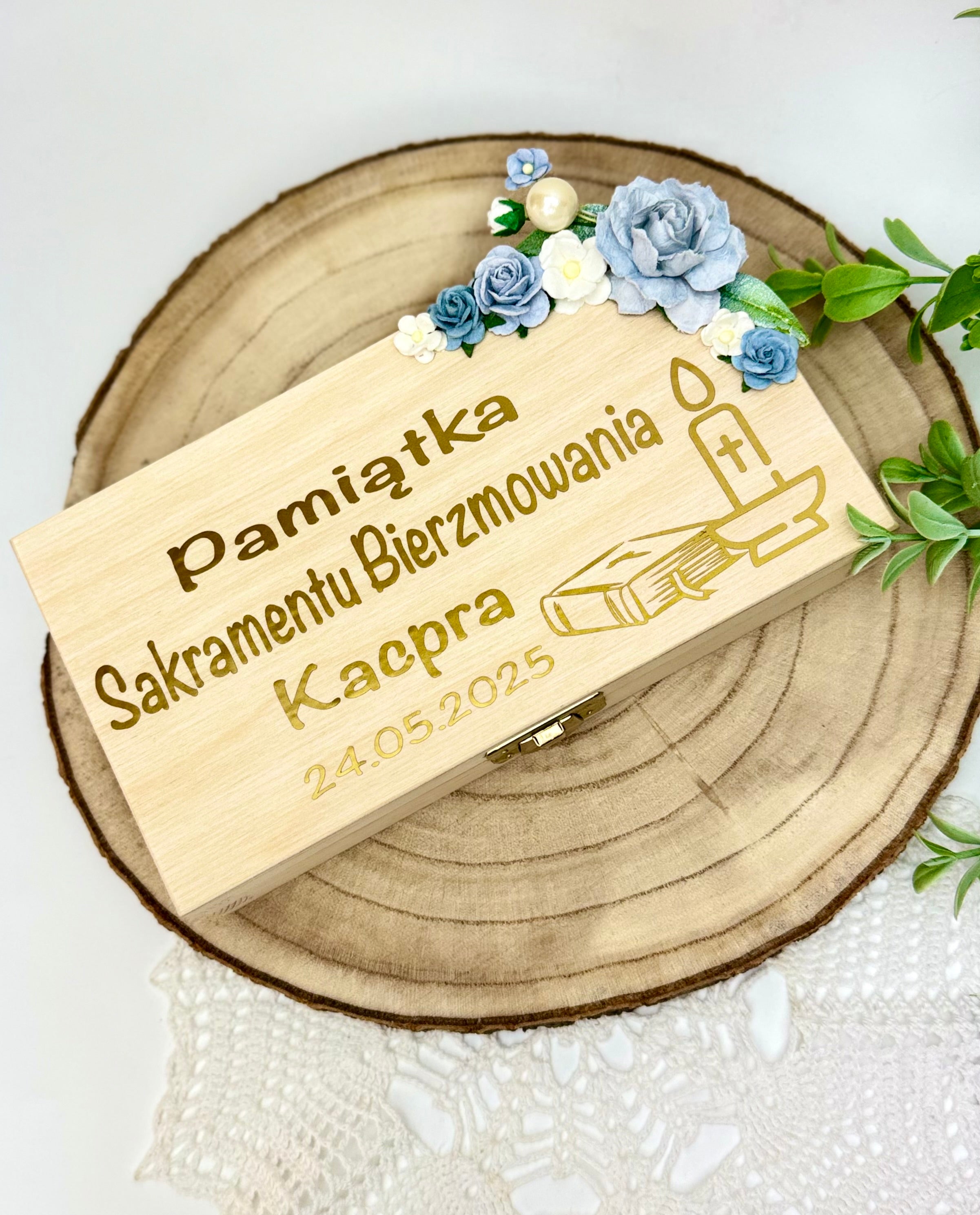 Pudełeczko z okazji Pierwszej Komunii Świętej, Chrztu Świętego bądź na inną uroczystość