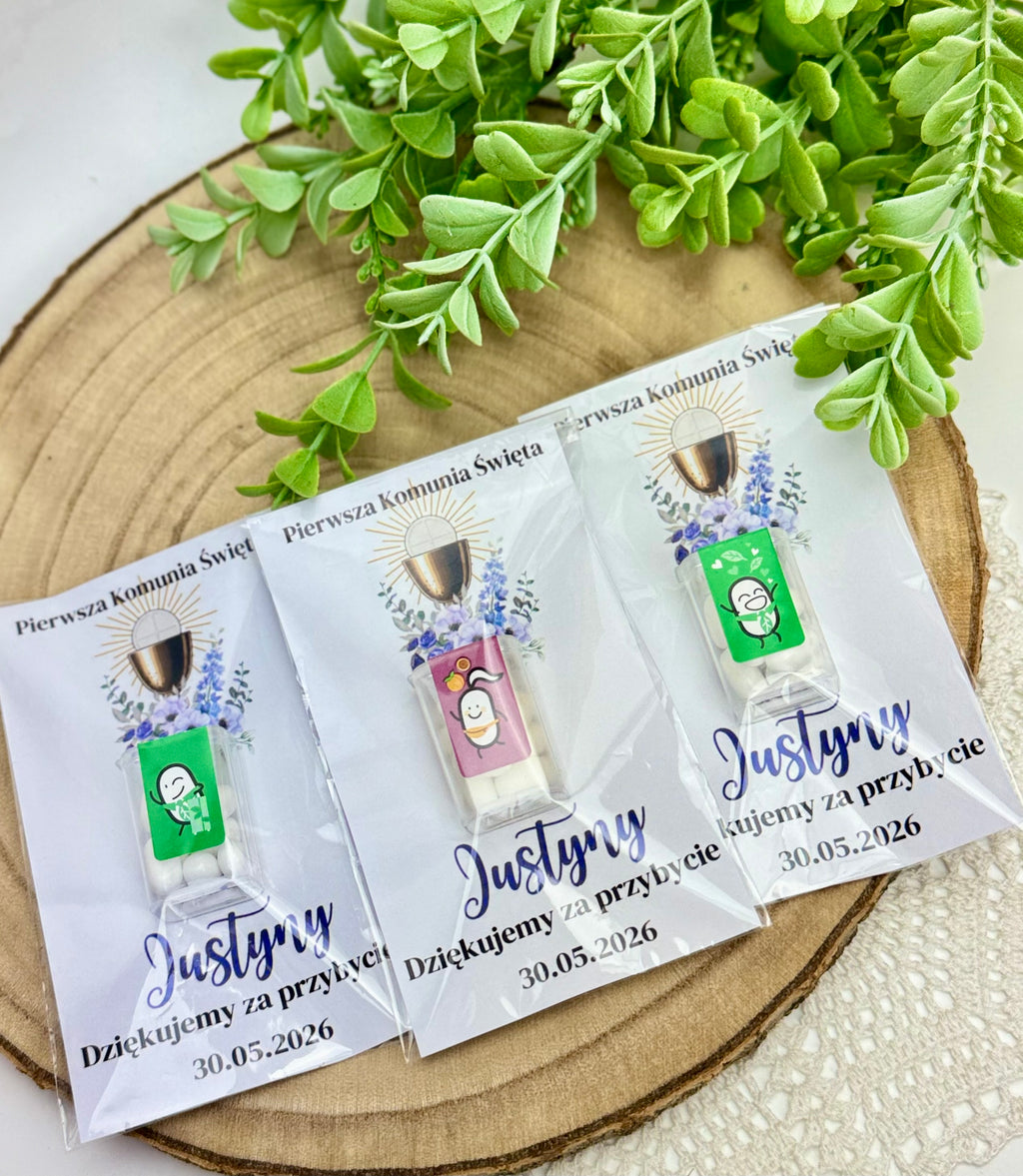 Mini tic-tac jako prezent dla gości - 10 sztuk