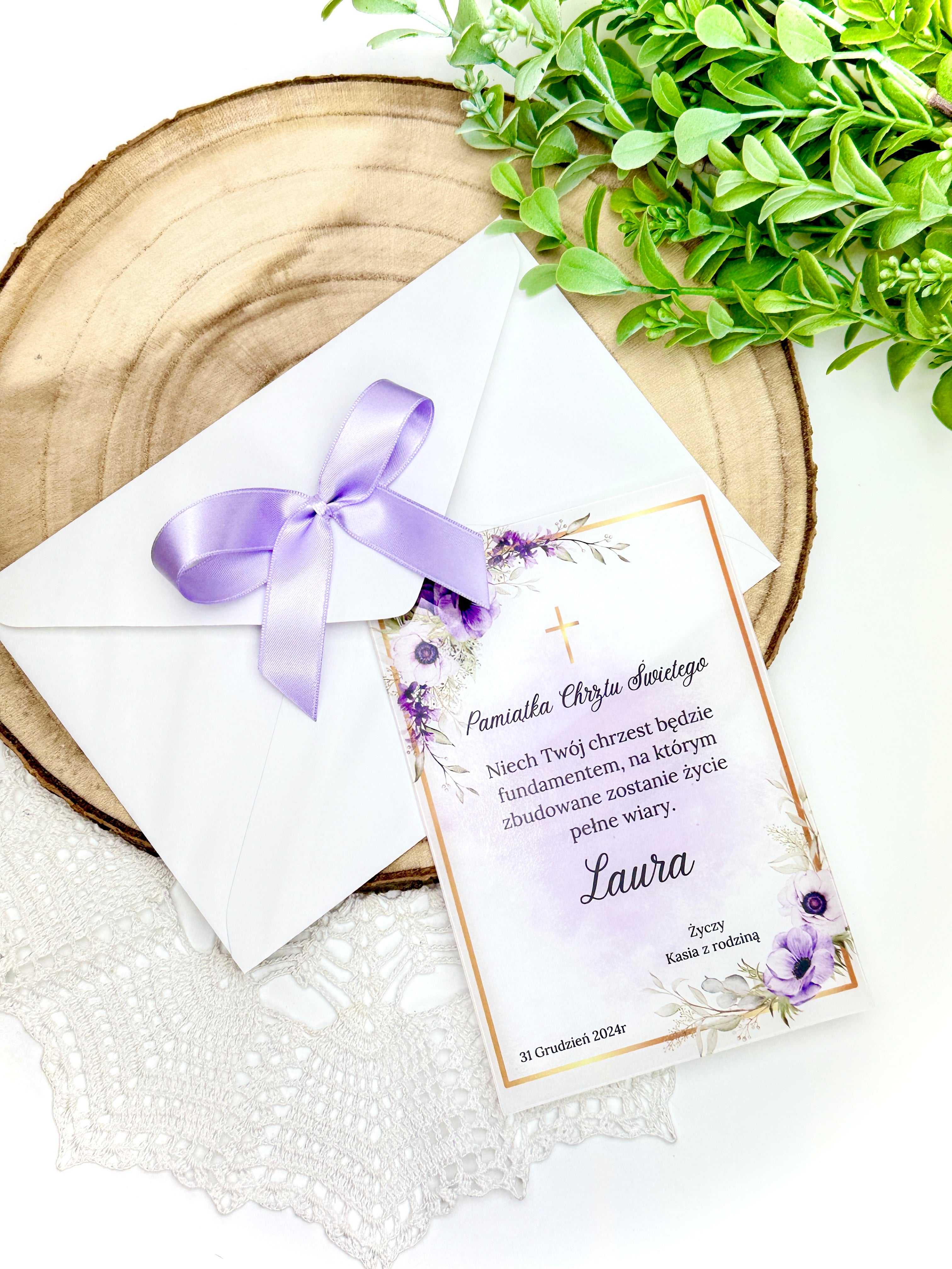 Pamiątka z okazji Chrztu Świętego bądź innej uroczystości