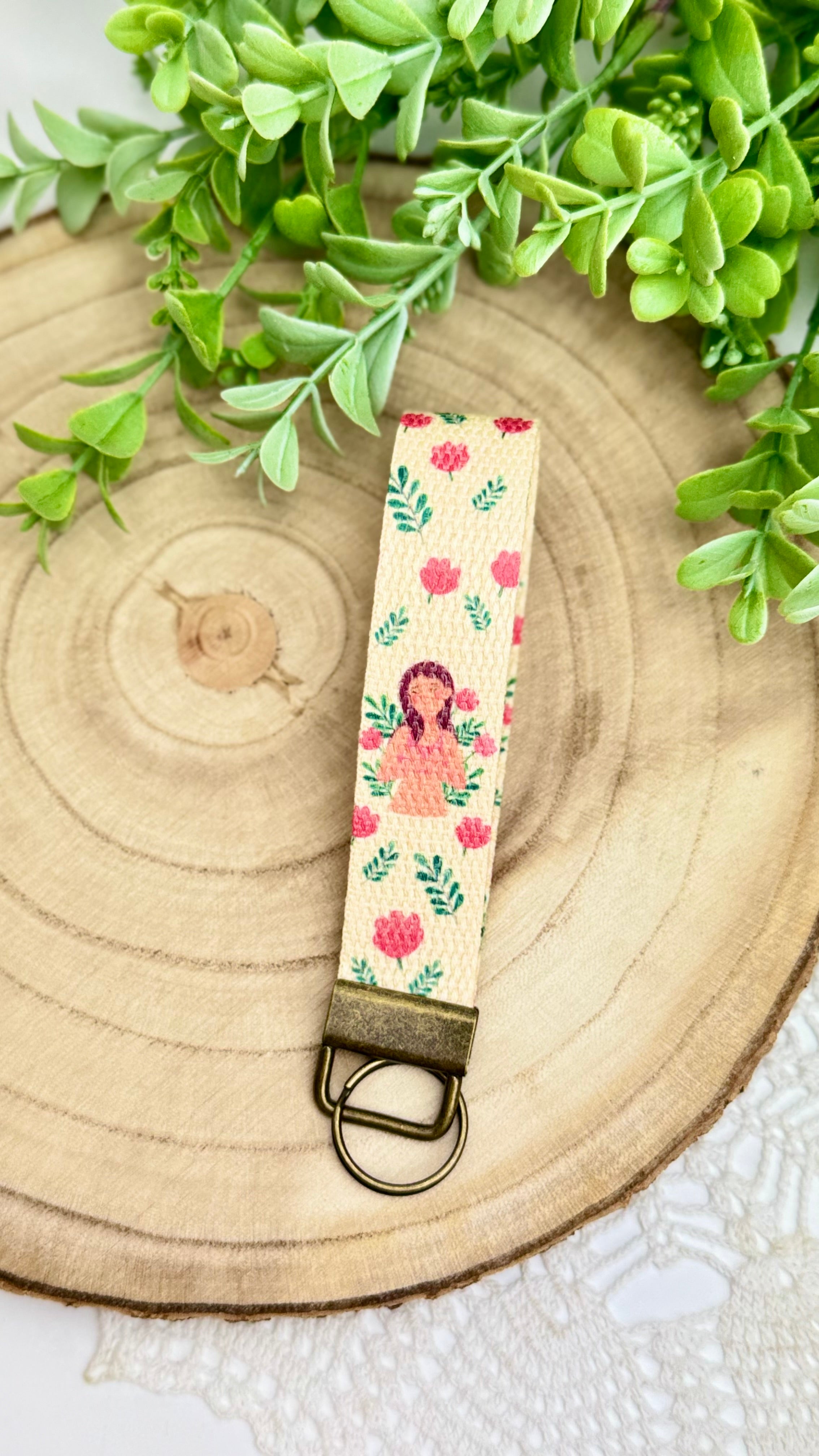 Kobiecy Breloczek do kluczy, torby lub bagażu.