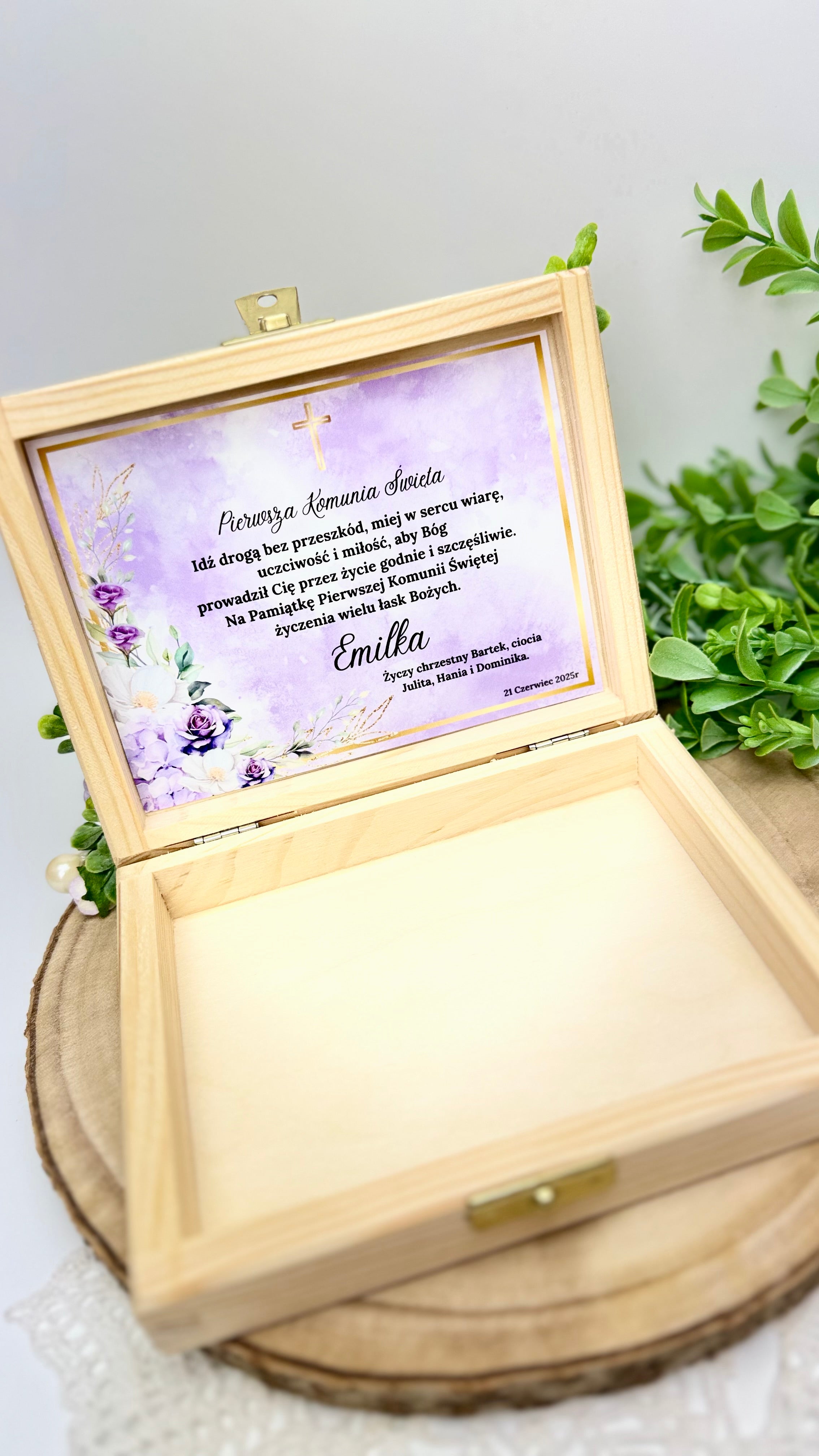 Pudełeczko z okazji Pierwszej Komunii Świętej, Chrztu Świętego bądź na inną uroczystość