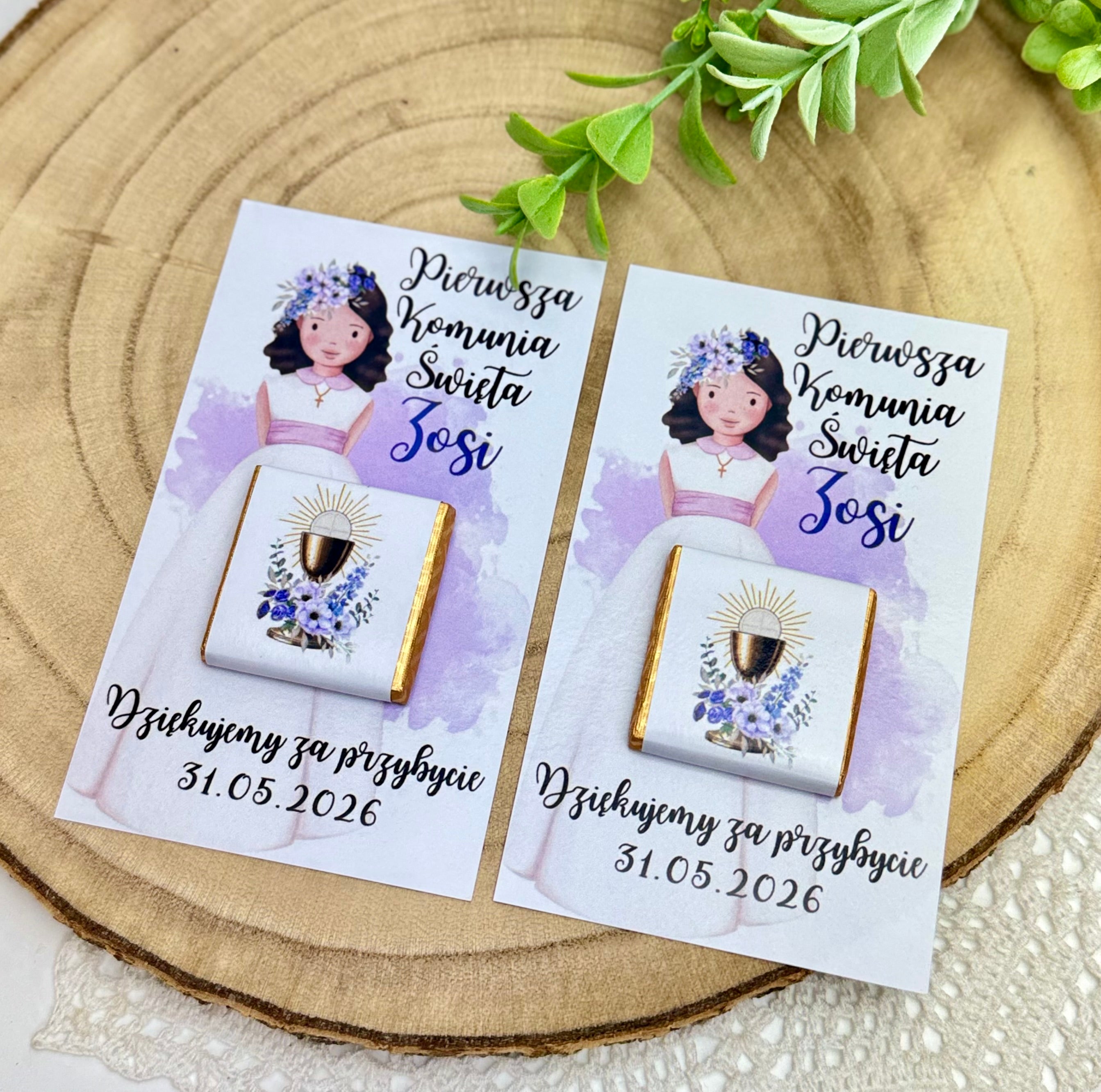 Czekoladki z karteczką- 20 sztuk