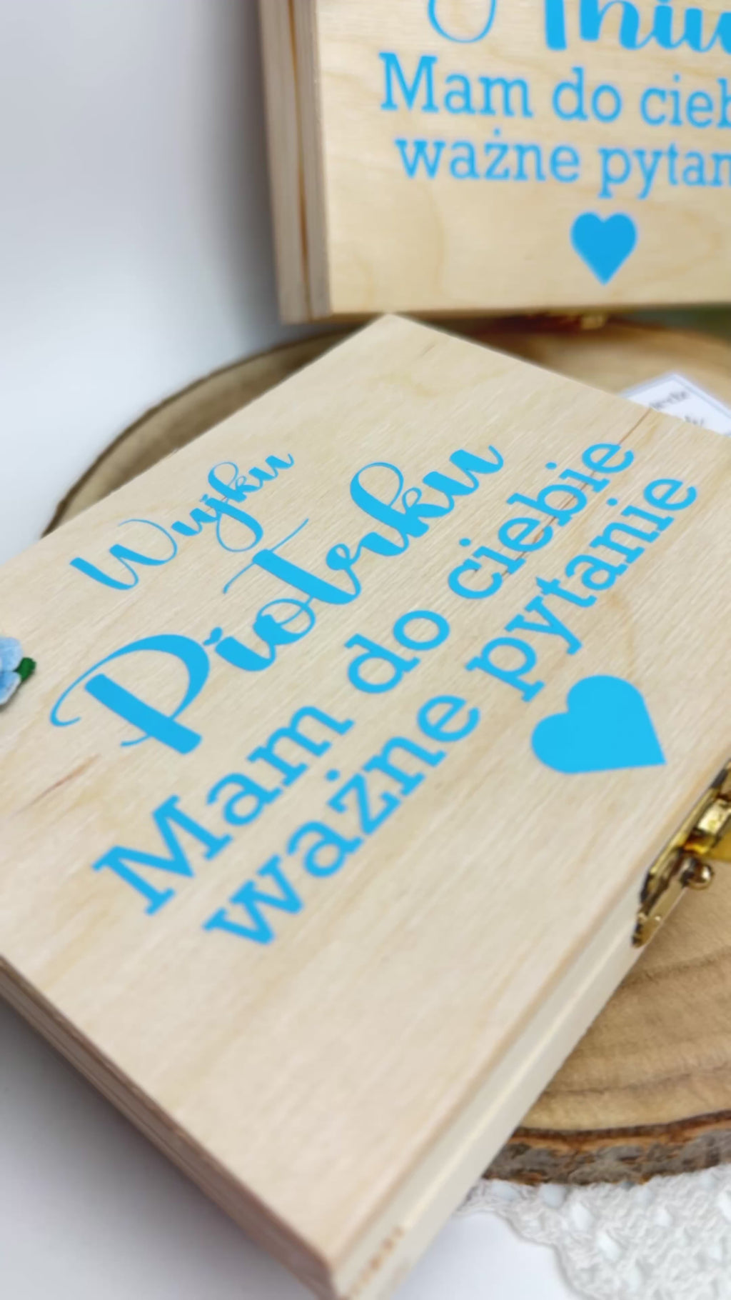 Pudełeczko z czekoladkami – wyjątkowe zapytanie o zostanie Chrzestnym / Chrzestną. Wzór 2