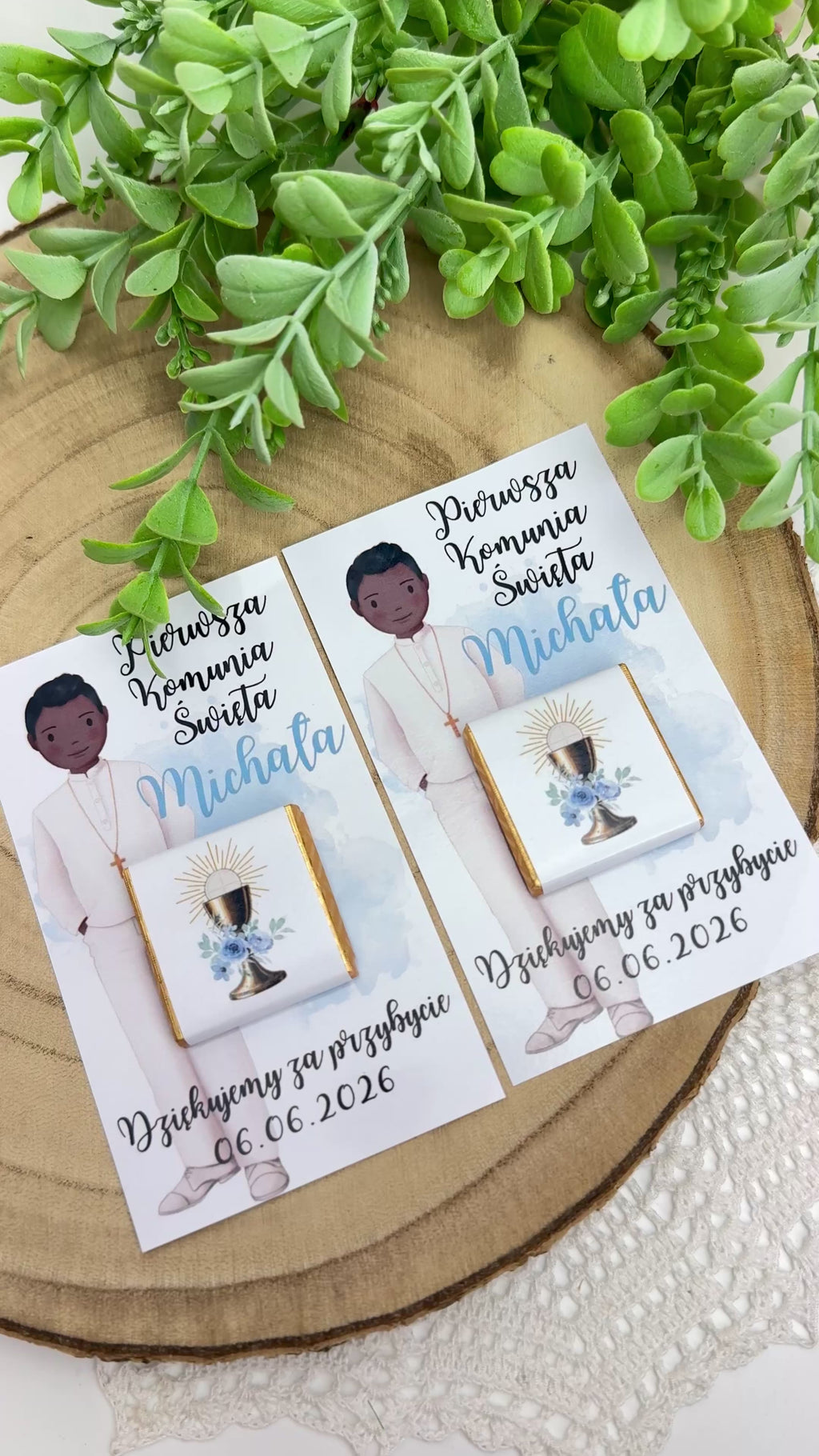 Czekoladki z karteczką- 10 sztuk