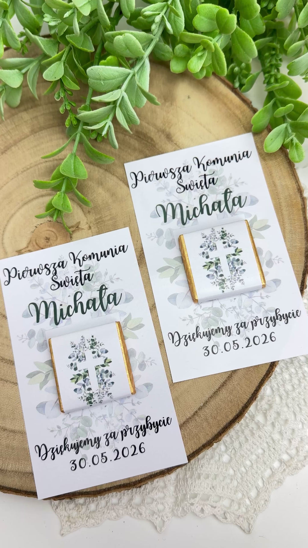 Czekoladki z karteczką- 20 sztuk