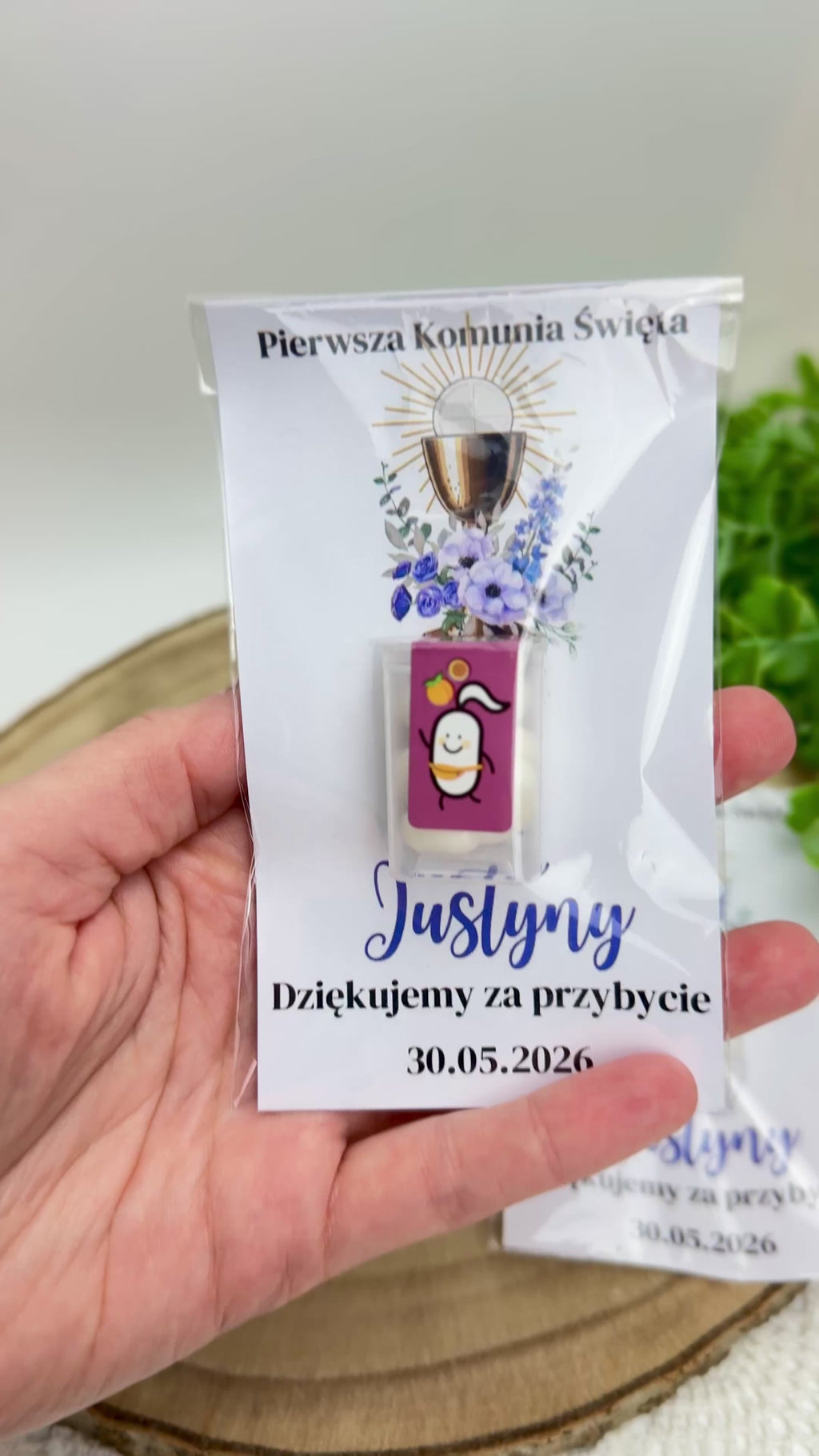 Mini tic-tac jako prezent dla gości - 10 sztuk