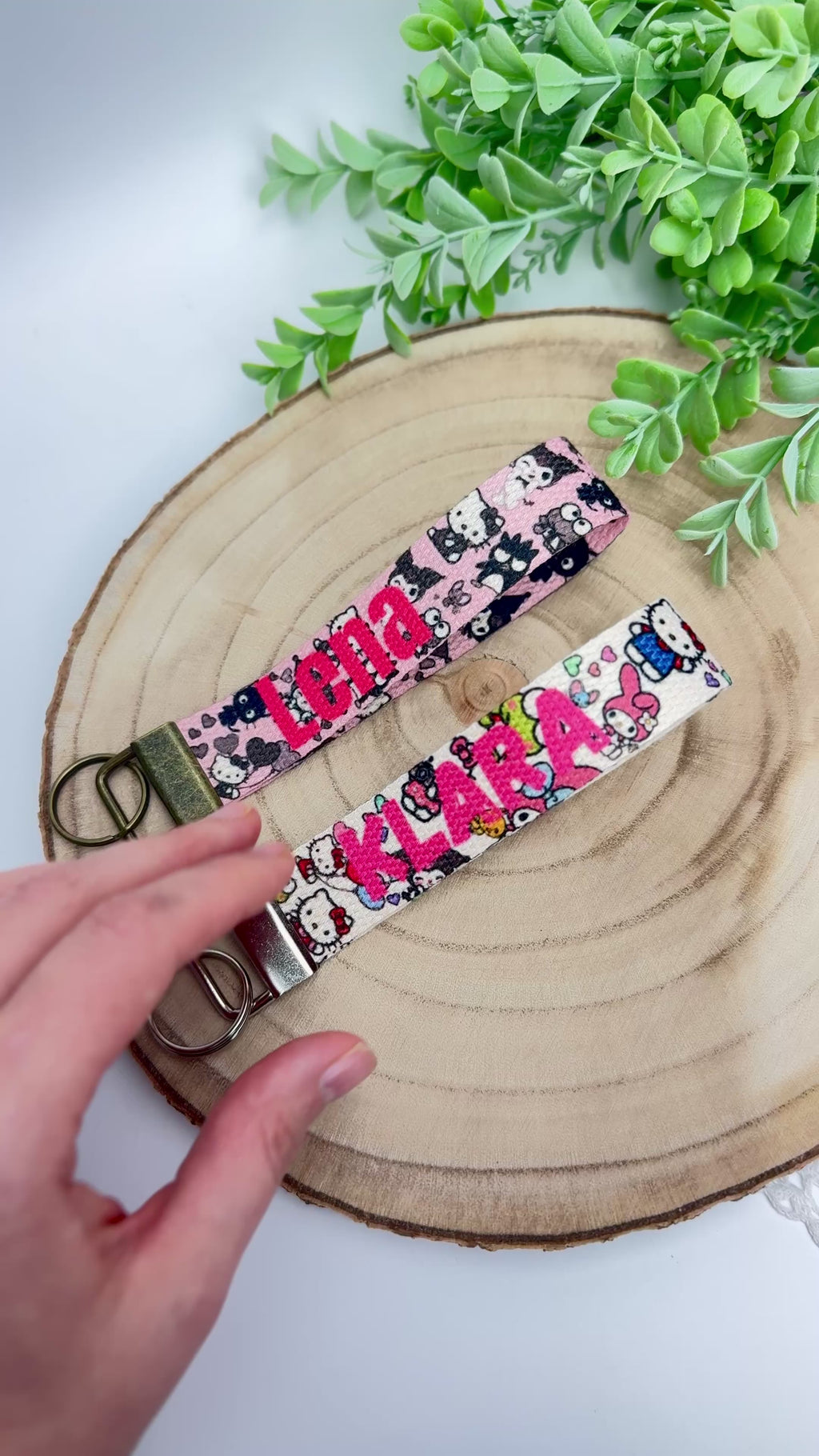 Kotki breloczek do kluczy, torby lub bagażu z personalizacją